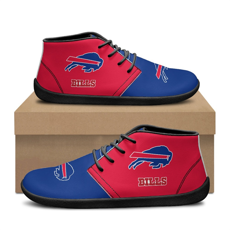 Men's Buffalo Bills Low Top Sneakers/Shoes 001 (Pls check description for details)